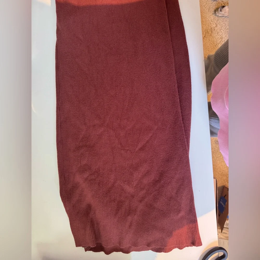 Free People Emilie Sweater Wide Leg Pants Medium In Rust - Picture 14 of 16